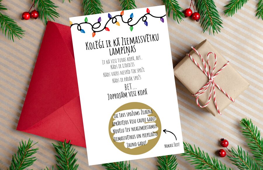 Kolēģi ir kā Ziemassvētku lampiņas
